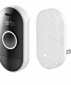 Arlo Doorbell & Chime Kit – 1x Arlo Audio Doorbell with amplified Chime (No Camera)