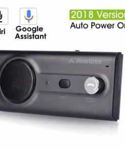 Avantree New Bluetooth Handsfree Visor Car Kit with Siri, Google Assistant Voice Command