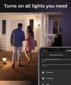 Alternative view of Philips Hue Dusk-to-Dawn Outdoor Motion Sensor for Smart Home,