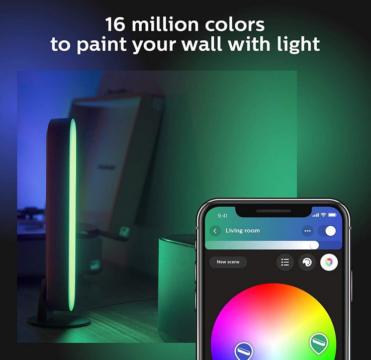Philips - Hue Play White & Color Ambiance Smart LED Bar Light - Black (Single Pack) - Image 6
