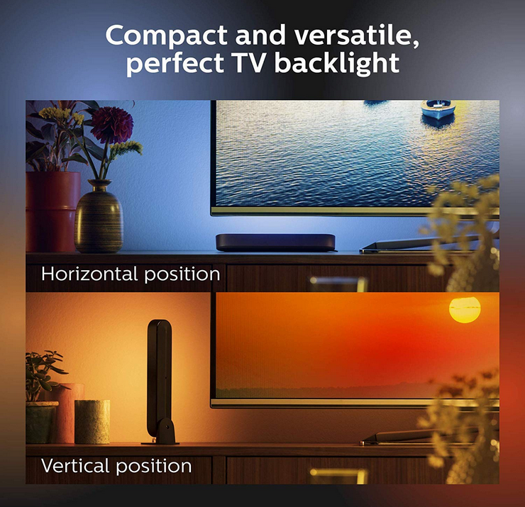 Philips - Hue Play White & Color Ambiance Smart LED Bar Light - Black (Single Pack) - Image 4