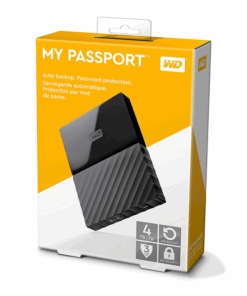 WD 4TB Black My Passport  Portable External Hard Drive - USB 3.0