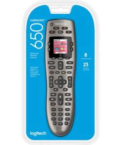 Logitech Harmony 650 Infrared All in One Remote Control, Universal Remote Logitech, Programmable Remote (Silver)
