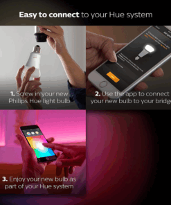 Alternative view of Philips Hue A19 Smart Bulb, 16 million colors, Hub Required, Works with Alexa, Apple HomeKit and Google Assistant (3rd Gen)