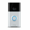 Ring Wi-Fi Enabled Video Doorbell 720p in Satin Nickel, Works with Alexa