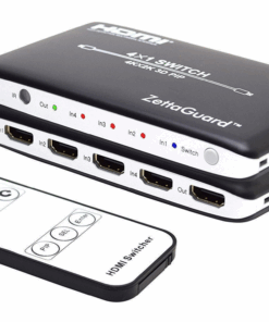 Alternative view of Zettaguard 4K x 2K 4 Port 4 x 1 HDMI Switch with PIP and IR Wireless Remote Control, HDMI Switcher Hub Port Switches (ZW410)
