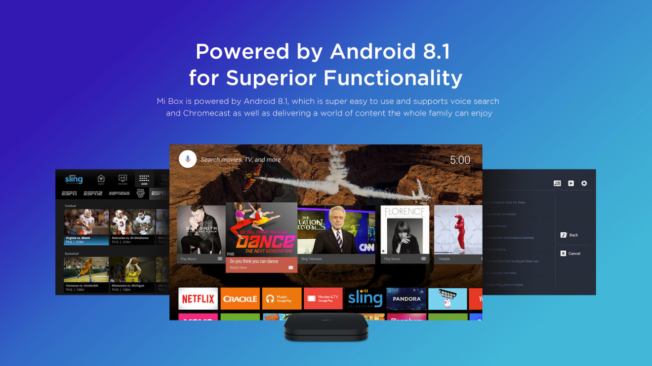 XIAOMI Mi Box S 4K HDR Android TV 8.1 with Google Assistant Remote - Wi-Fi - Bluetooth 4.2 2GB RAM 8 GB Memory - Black - Image 11