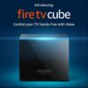 Fire TV Cube, hands-free with Alexa and 4K Ultra HD (includes all-new Alexa Voice Remote), Streaming Media Player