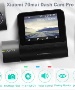 70mai Dash Cam,1944P FHD Dash Camera Pro DVR Driving Recorder with GPS and WiFi and Night Vison for Cars, Voice Control, Emergency Recording, APP Control Dashboard, G-Sensor, WDR, Parking Monitor
