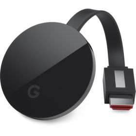Google Chromecast Ultra 4K HD HDR Video Media Streamer Player