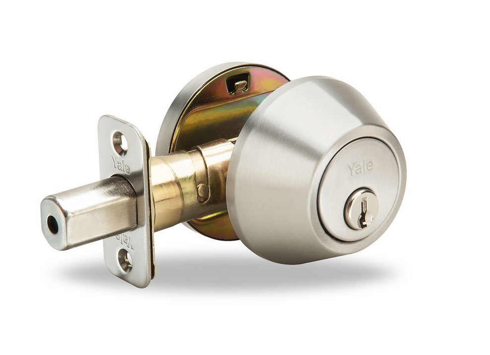 Yale Edge Series Deadbolt in Satin Nickel - Single Cylinder