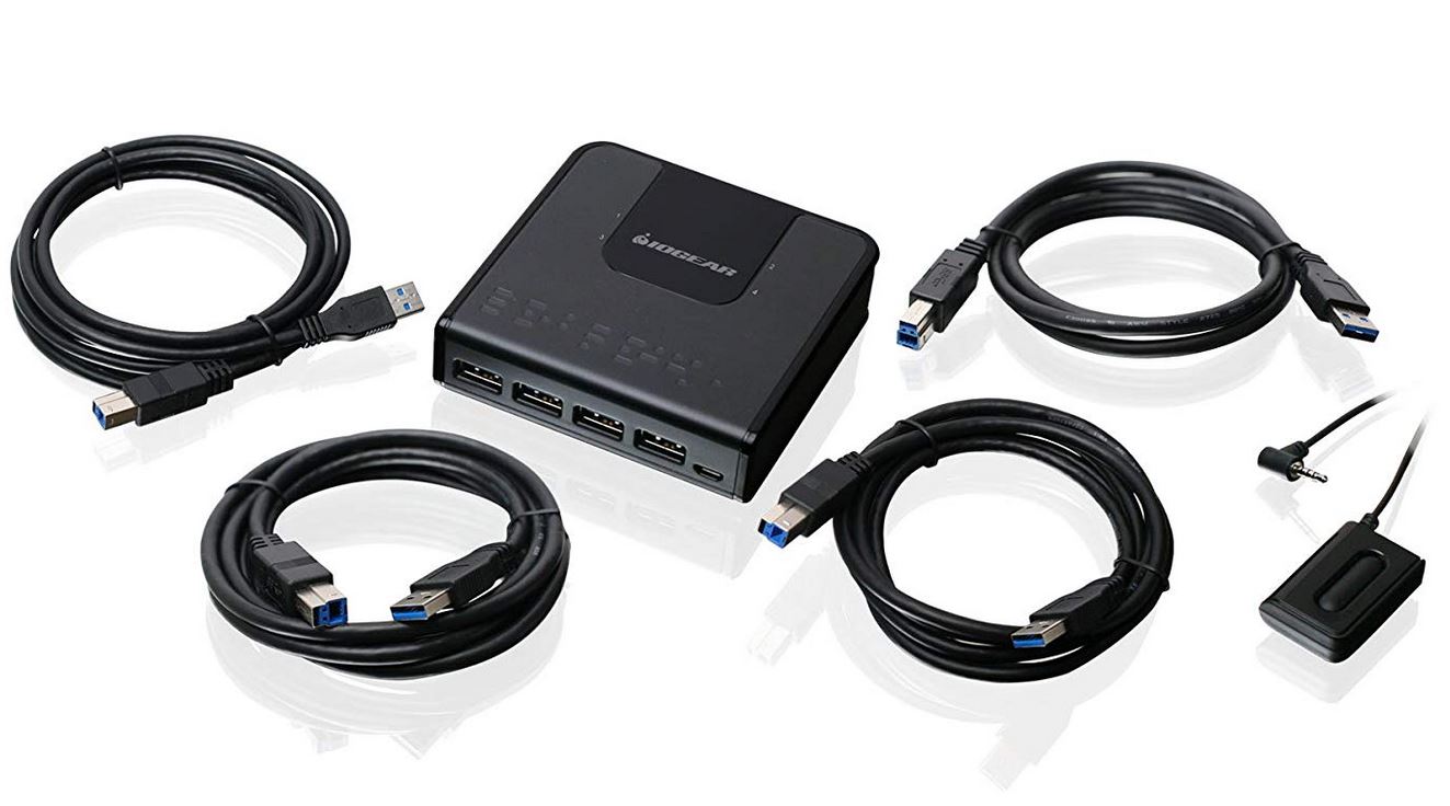 IOGEAR 3.0/4 Port Peripheral Sharing Switch (GUS434) - Image 3