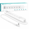 Kasa Smart WiFi Power Strip by TP-Link - 6 Outlet Surge Protection, Works with Alexa Echo & Google (HS300)