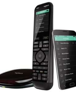 Alternative view of Logitech Harmony Elite Advanced TV and Home Entertainment Remote Control, Hub and App, Works with Alexa, Black