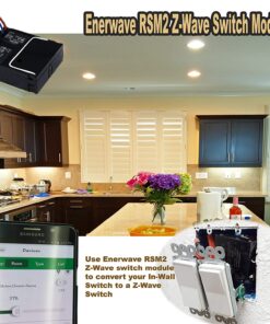 ZWN-RSM2 Plus Z-Wave Smart Dual Relay Switch Module Home Wireless Automation