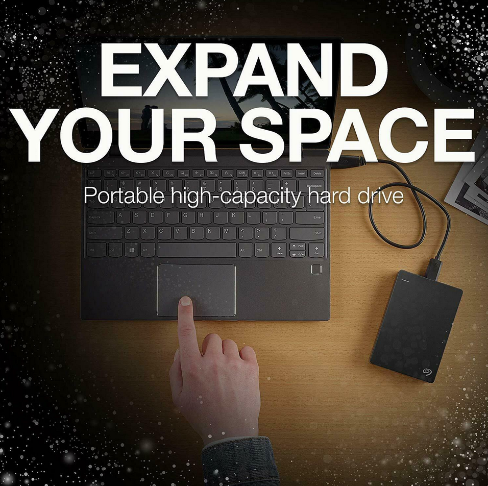 Seagate Backup Plus Portable 4TB External Hard Drive HDD – Black USB 3.0 for PC Laptop and Mac - Image 8