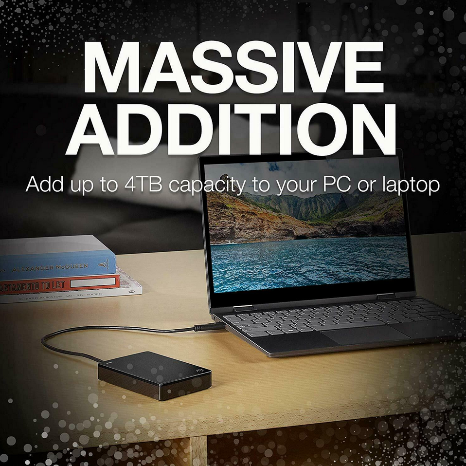 Seagate Backup Plus Portable 4TB External Hard Drive HDD – Black USB 3.0 for PC Laptop and Mac - Image 9