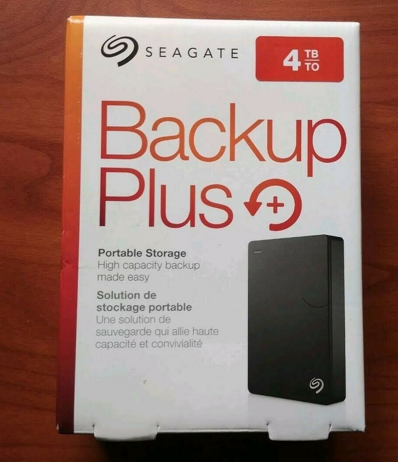 Seagate Backup Plus Portable 4TB External Hard Drive HDD – Black USB 3.0 for PC Laptop and Mac