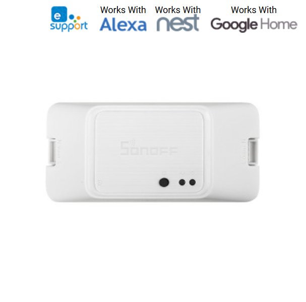 SONOFF Basic R3 10A Smart WiFi Wireless Light Switch,DIY Module for Developers, Compatible with Alexa & Google Home Assistant, Works with IFTTT, No Hub Required