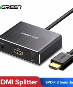 Ugreen HDMI Audio Extractor 4K HDMI Audio Splitter Optical Toslink SPDIF Audio Adapter Converter 3.5 jack for PS4, HDMI Splitter