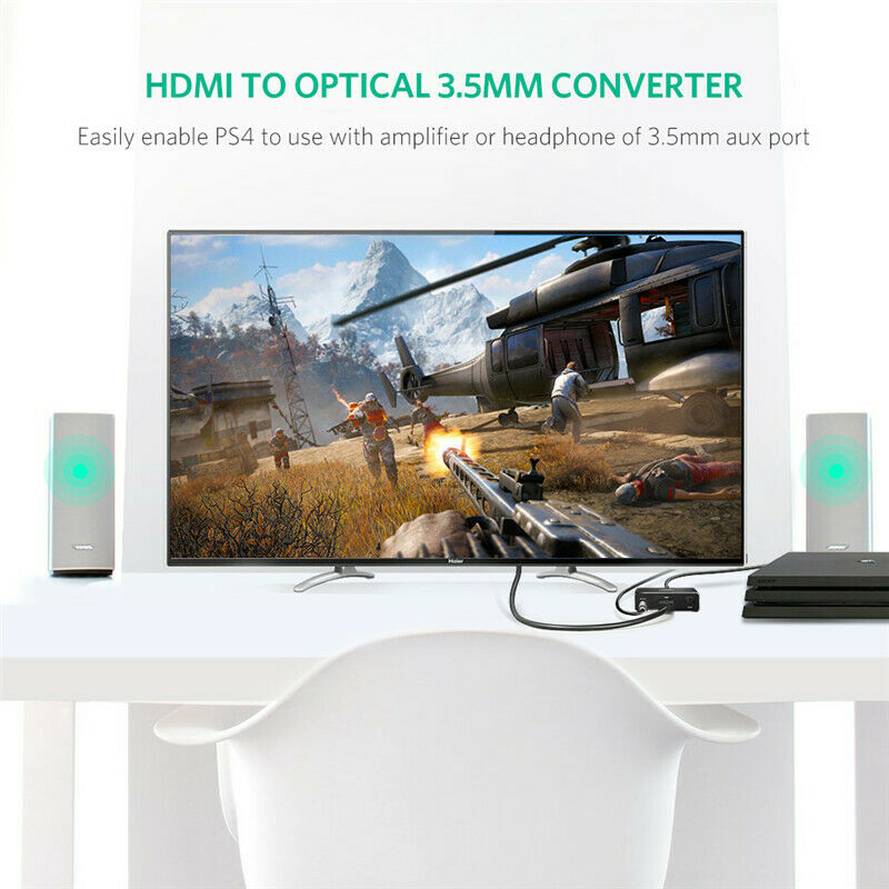 Ugreen HDMI Audio Extractor 4K HDMI Audio Splitter Optical Toslink SPDIF Audio Adapter Converter 3.5 jack for PS4, HDMI Splitter - Image 4