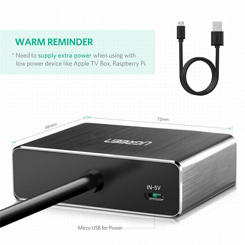 Ugreen HDMI Audio Extractor 4K HDMI Audio Splitter Optical Toslink SPDIF Audio Adapter Converter 3.5 jack for PS4, HDMI Splitter - Image 6