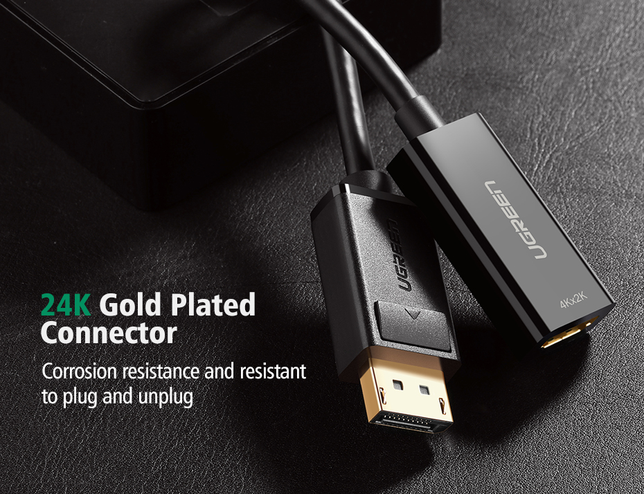 Ugreen 4K DisplayPort to HDMI Cable Adapter DP Converter For Projector HDTV 1080P - Image 2