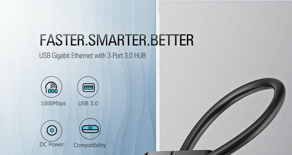 Ugreen Gigabit Ethernet Adapter 3 Ports USB 3.0/ 2.0 Hub +RJ45 Network for Mi Box 3/S/MacBook/Windows/Linux - Image 7