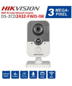 Hikvision DS-2CD2432F-IW 4mm 3MP Indoor IR Wifi Cube Camera