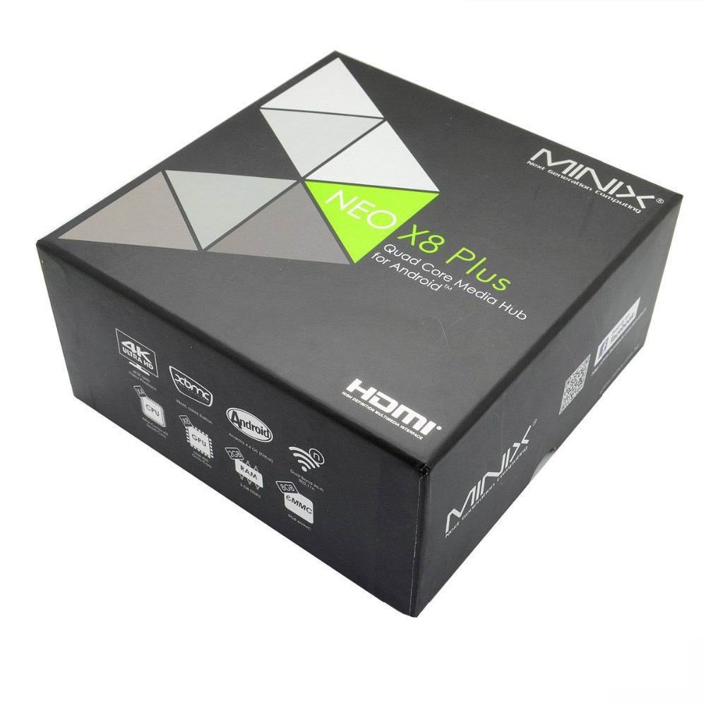 Minix Neo X8 Plus Streaming Media Player Black