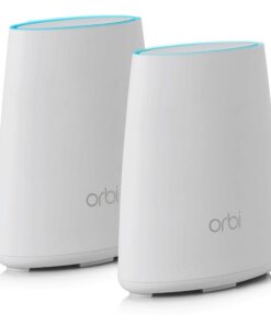 Netgear Orbi RBK40 AC2200 Tri-Band Home Wi-Fi System with Router and Satellite Extender (White)