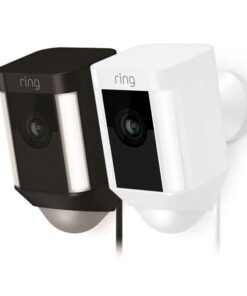 Ring Spotlight Cam Wired: Plugged-in HD security camera with built-in spotlights -Black,