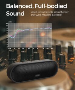 Alternative view of Tribit MaxSound Plus Portable Bluetooth Speaker, 24W Wireless Speaker with Powerful Louder Sound, Exceptional XBass, IPX7 Waterproof, 20-Hour Playtime, 100ft Bluetooth Range (Black)