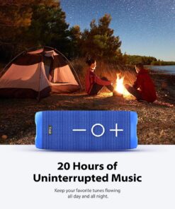 Alternative view of Tribit StormBox Bluetooth Speaker - 24W Portable Speaker, 360° Surround Sound, Enhanced Bass, Wireless Dual Pairing, IPX7 Waterproof, 20-Hour Playtime, 66ft Bluetooth Range Outdoor Speaker