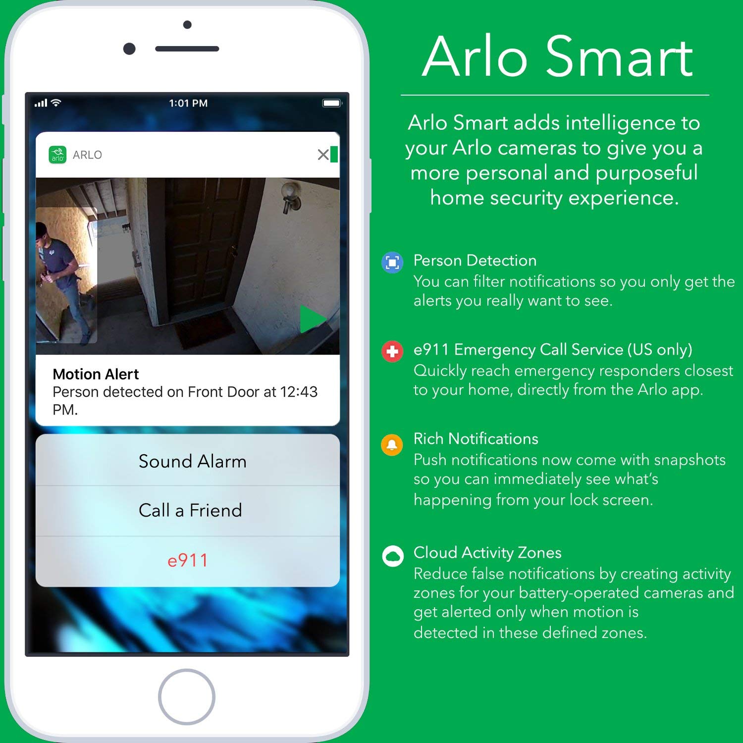 Arlo Pro 2 – Add-on Camera | Rechargeable, Night vision, Indoor/Outdoor, HD Video 1080p, Two-Way Talk, Wall Mount | Cloud Storage Included | Works with Arlo Pro Base Station (VMC4030P) - Image 6