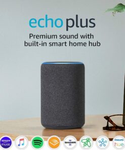 Amazon Echo Plus (2nd Gen) - Premium sound with built-in smart home hub - Dark Charcoal