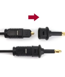 Digital Fiber Optic Toslink to 3.5mm Jack (Mini Toslink) Plug Adaptor Digital Optical for Audio for Mi Box S