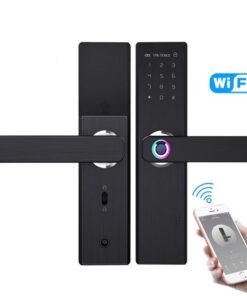 WiFi Electronic Smart Door Lock ,  Biometric Fingerprint Security,Remote unlock,RFID card, Intelligent Lock