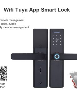 Alternative view of WiFi Electronic Smart Door Lock ,  Biometric Fingerprint Security,Remote unlock,RFID card, Intelligent Lock