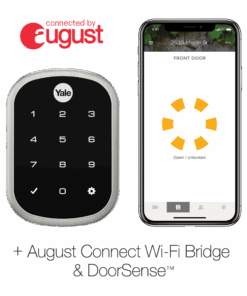 Yale Assure Lock SL, Connected by August - Wi-Fi/Bluetooth Key Free Touchscreen Keypad Deadbolt - Works with August App, Amazon Alexa, Google Assistant, HomeKit,
