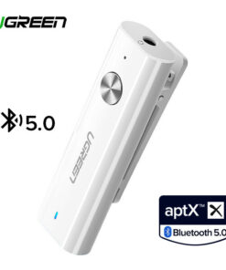 UGREEN Bluetooth Receiver 5.0 HiFi Wireless Audio Adapter , Microphone 3.5mm AUX Adapter Pairs with Cell Phone, PC, Tablet, and Bluetooth Transmitter