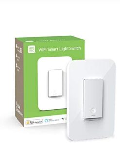 Wemo Wi-Fi Light Switch (2nd Gen)- Control Lighting from Anywhere, Works with Alexa, Google Assistant and Apple HomeKit