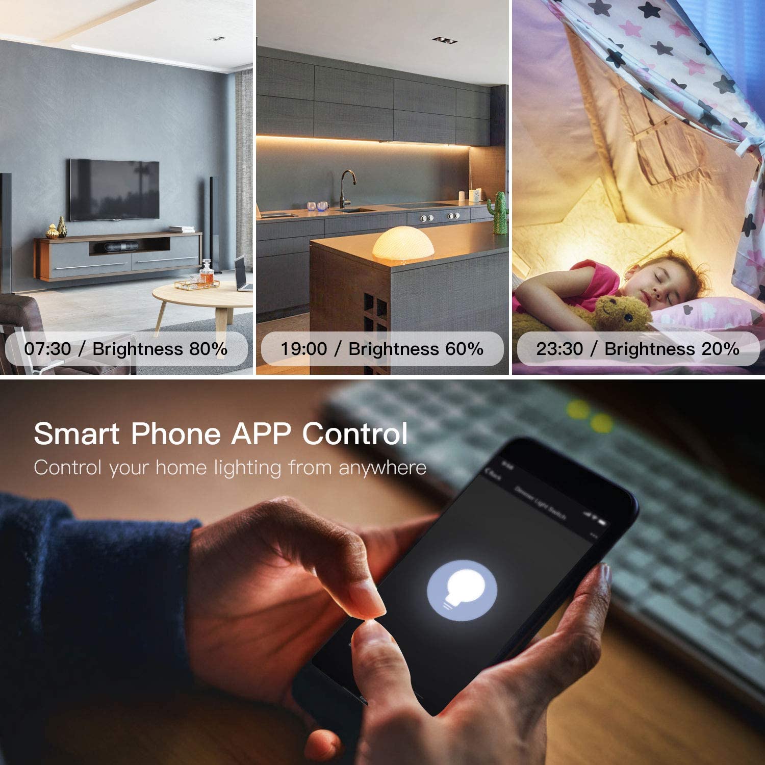 MOES WiFi Smart Light Dimmer Switch,Compatible with Alexa Google Home for Voice Control,No Hub Required - Image 6