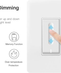 Alternative view of MOES WiFi Smart Light Dimmer Switch,Compatible with Alexa Google Home for Voice Control,No Hub Required