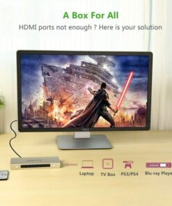 Alternative view of Ugreen 5 Port HDMI Switch 4K x 2K 5 in 1 HDMI Splitter Switcher Box for PS4 Xbox