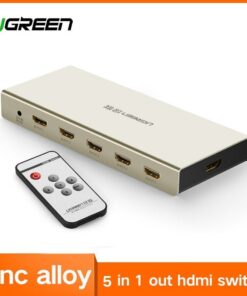 Ugreen 5 Port HDMI Switch 4K x 2K 5 in 1 HDMI Splitter Switcher Box for PS4 Xbox
