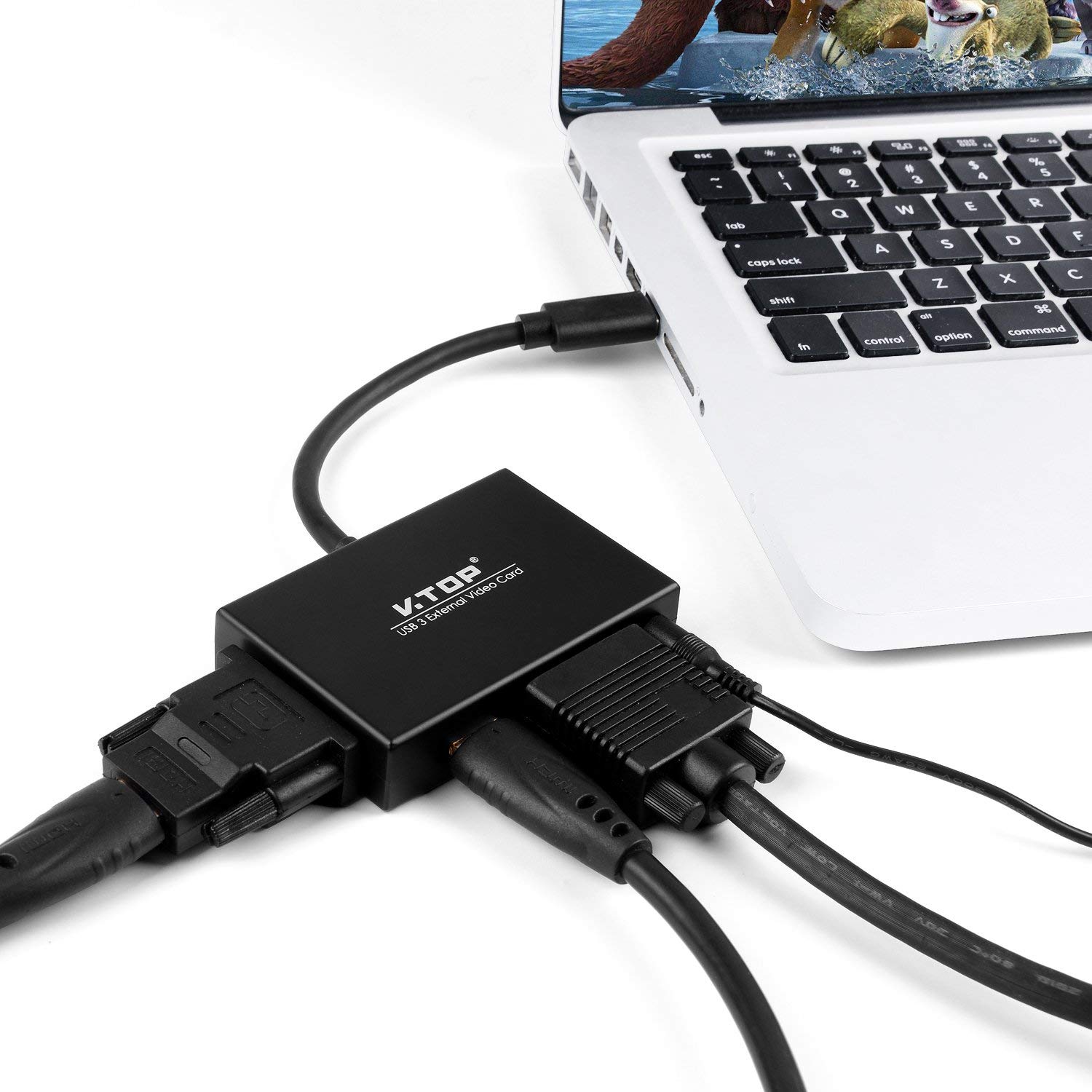 - Multi Monitor Adapter 2048x1152 for PC, Mac Graphics Card Adaper - 2048x1152 PC,Mac - USB to HDMI DVI - Image 4