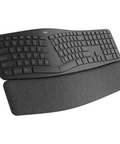 Logitech Ergo K860 Wireless Ergonomic Keyboard with Wrist Rest - Split Keyboard Layout for Windows/Mac, Bluetooth or USB Connectivity