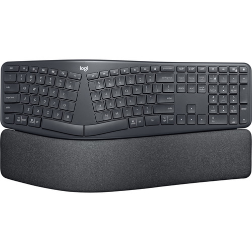 Logitech Ergo K860 Wireless Ergonomic Keyboard with Wrist Rest - Split Keyboard Layout for Windows/Mac, Bluetooth or USB Connectivity - Image 2