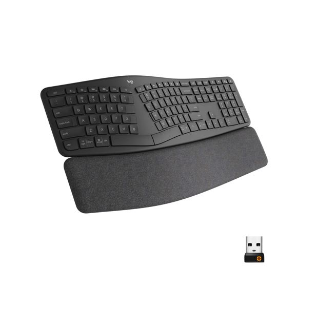 Logitech Ergo K860 Wireless Ergonomic Keyboard with Wrist Rest - Split Keyboard Layout for Windows/Mac, Bluetooth or USB Connectivity - Image 11